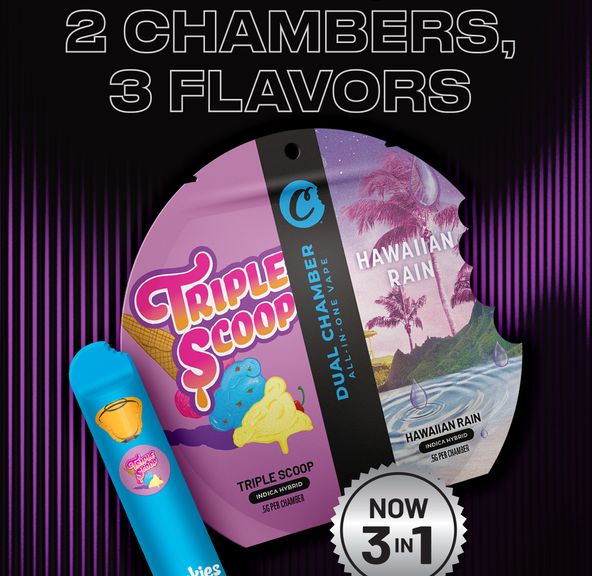 Cookies - Triple Scoop/Hawaiian Rain - 3:1 Dual Chamber 1g Disposable