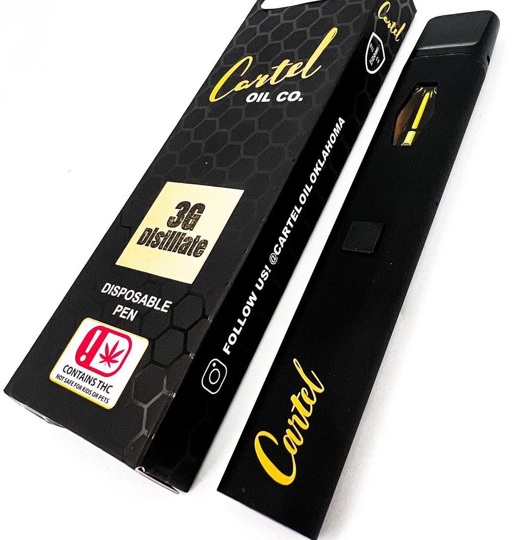 Cartel Oil Co | Disposable | Distillate | Live Terps | Sativa | Panama Red | 3g