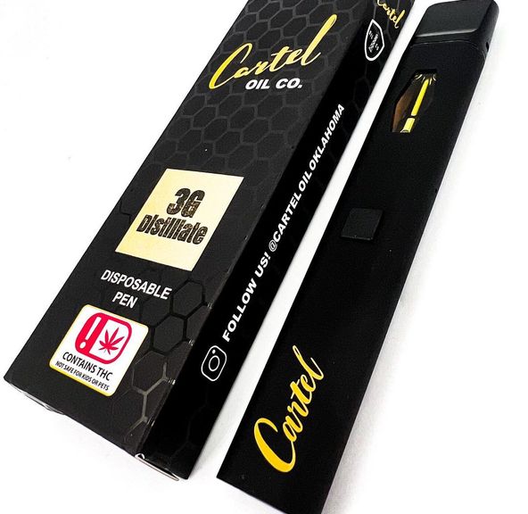 Cartel Oil Co | Disposable | Distillate | Live Terps | Sativa | Panama Red | 3g