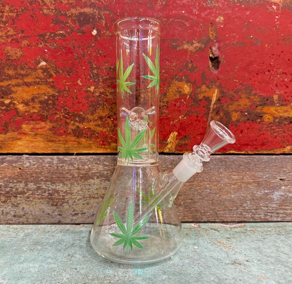AFG - Water Pipe - Habitual Hemp Leaf - 8"