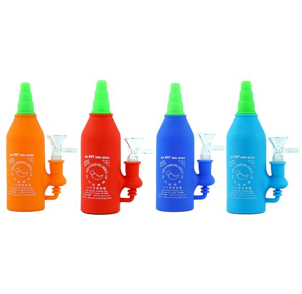 #7 Silicone Sriracha Dab Rig - Assorted Colours