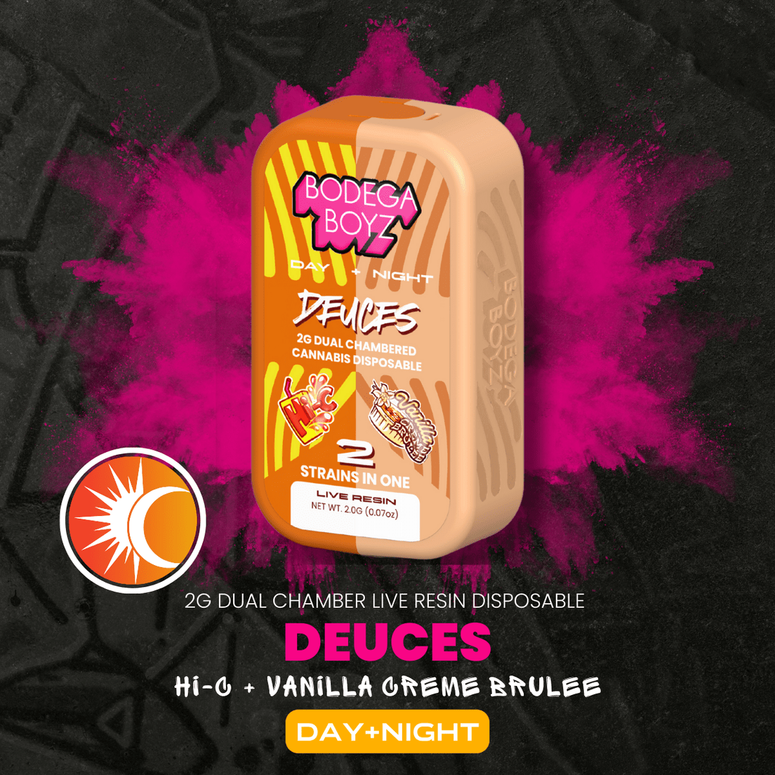 Bodega Boys Deuces 2G Disposable (OJ HI C & VANILLA CREME BRULEE)