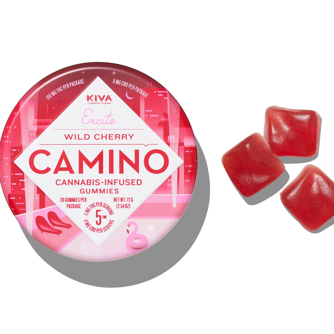 Camino Wild Cherry Gummies 100mg