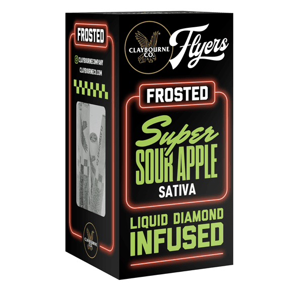 Claybourne | Infused Prerolls | 5 x .5g | Diamond Frosted | Super Sour Apple