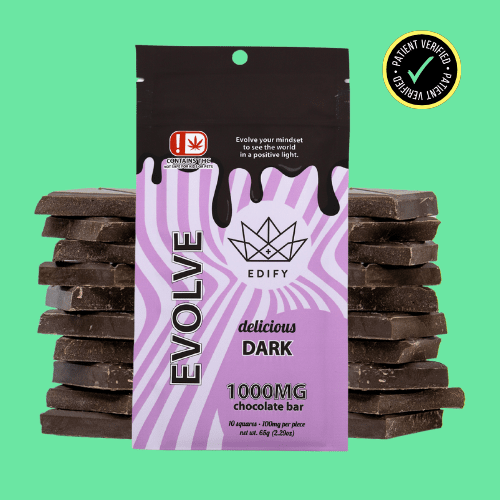 EDIFY DELICIOUS DARK RSO CHOCOLATE BAR 1000MG