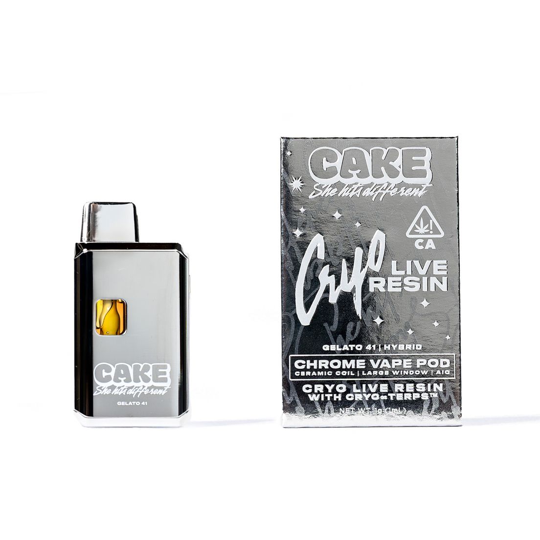 Cake Live Resin AIO Vape Gelato 41 1g