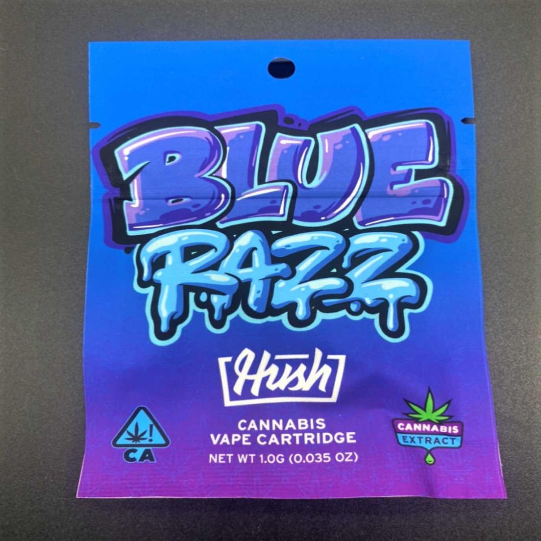 Blue Razz - 1g Cart (THC 91%) by HUSH **2 for $50**