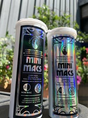 100mg 5pc White Chocolate w/ Nutty Chocolate MiniMACS - MADAM MUNCHIE