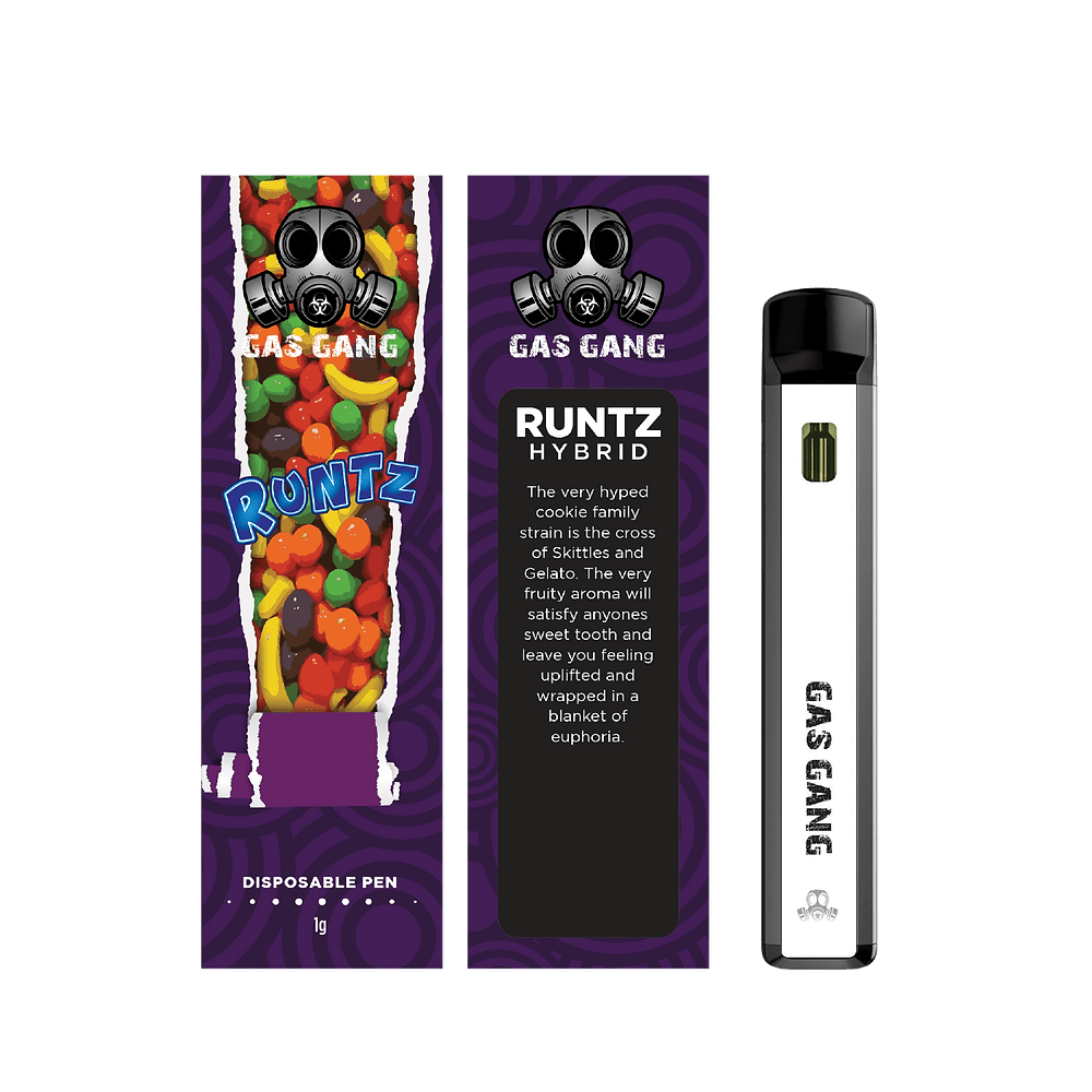 1G Gas Gang disposable vape pen - Runtz