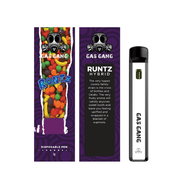 1G Gas Gang disposable vape pen - Runtz