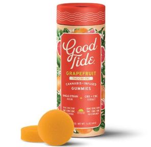 Good Tide Rosin Gummies Grapefruit 1:1:1 THC / CBD / CBC