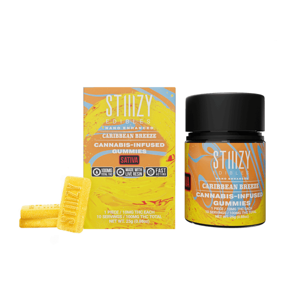 CARIBBEAN BREEZE STIIIZY EDIBLES - 100MG GUMMIES