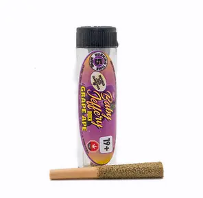 1 x 0.7G Single Baby Jeffery - Grape Ape Indica Pre-Rolled Hemp Blunt by PEX / PEM