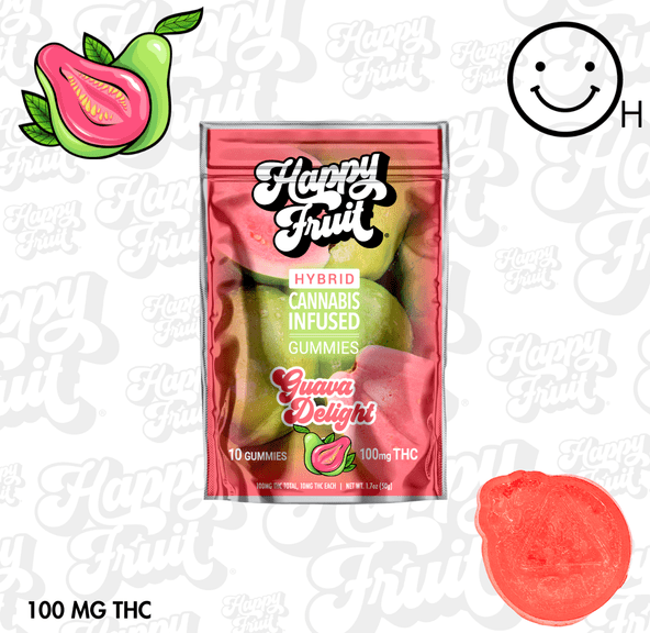 Guava Delight Gummies : 100mg THC