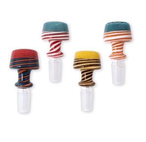 Bowl Piece 14mm Thick Glass Color Assorted