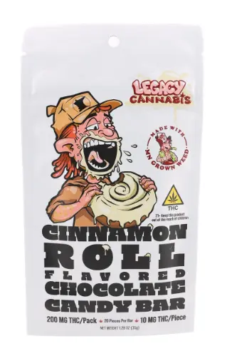200mg Chocolate Bar Cinnamon Roll