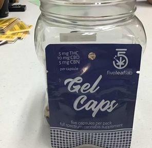 5 Leaf Gel Cap 5 THC: 10 CBD: 5 CBN 5 pack