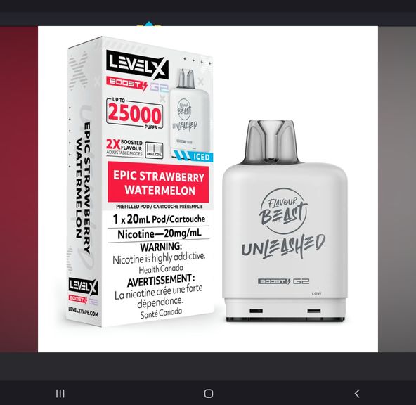 Flavour Beast Boost Pod 25000 Puffs $35