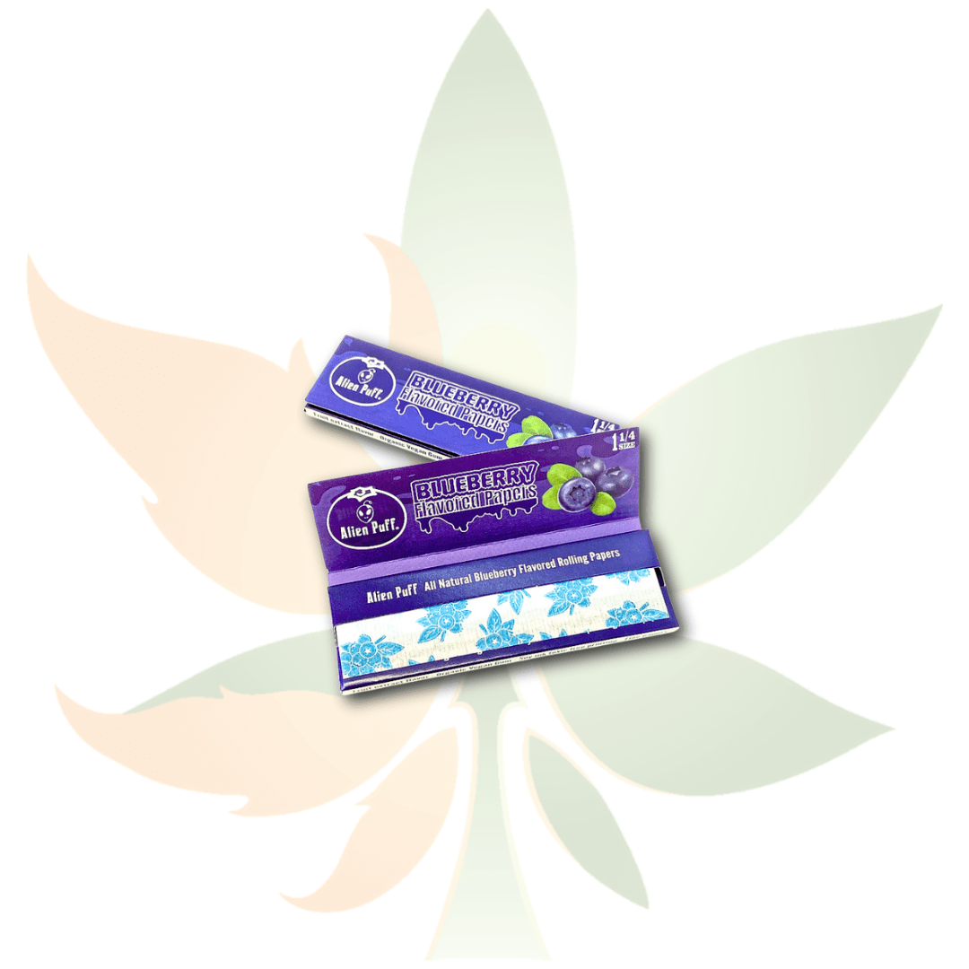 Alien Puff - Flavoured 1 1/4 Rolling Papers - Blueberry