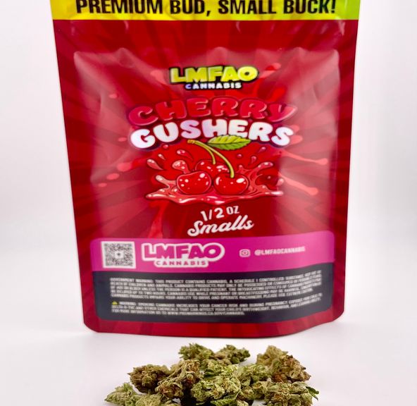 *Deal! $59 1/2 oz. Cherry Gushers (26.58%/Hybrid) - LMFAO Cannabis *Disclaimer