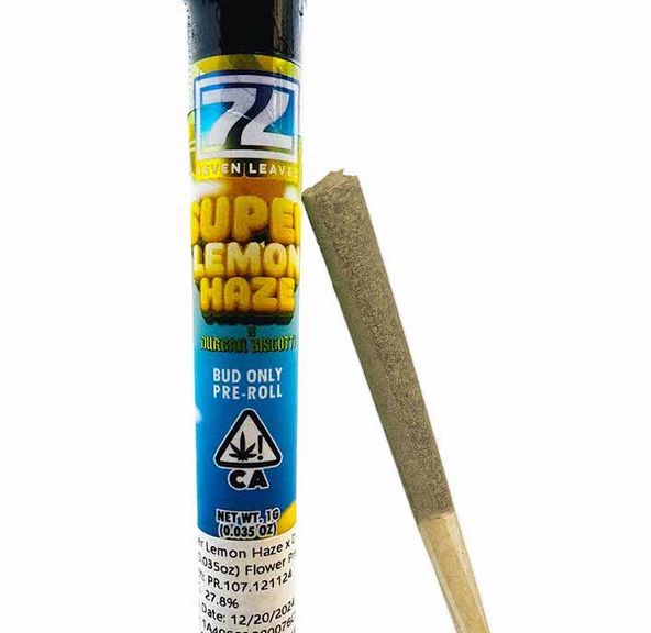 Seven Leaves Super Lemon Haze x Durban Biscotti 1g Indoor Preroll 24%