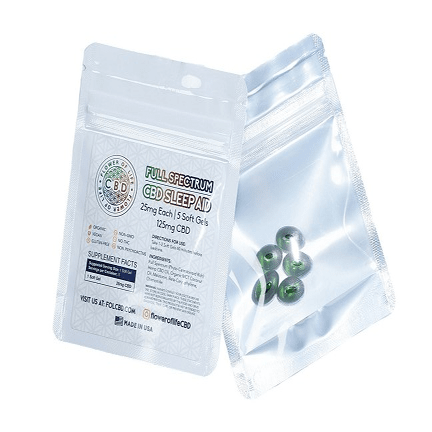 125mg CBD - Sleep-Aid Soft Gels 5-pack (25mg Each)