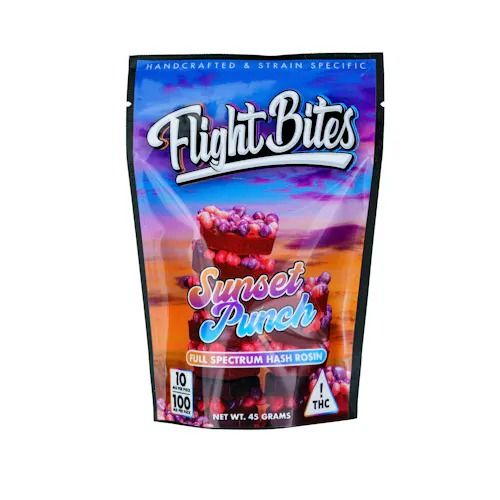 Flight Bites - Sunset Punch Solventless Hash Rosin Gummies | 100mg