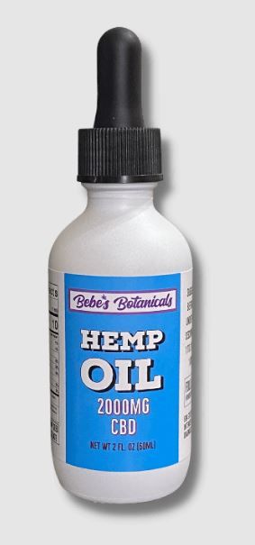 Bebe's Botanicals Hemp-Infused CBD Oil 2000mg 2oz
