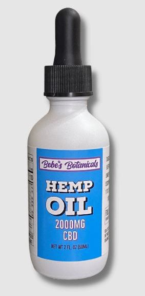 Bebe's Botanicals Hemp-Infused CBD Oil 2000mg 2oz