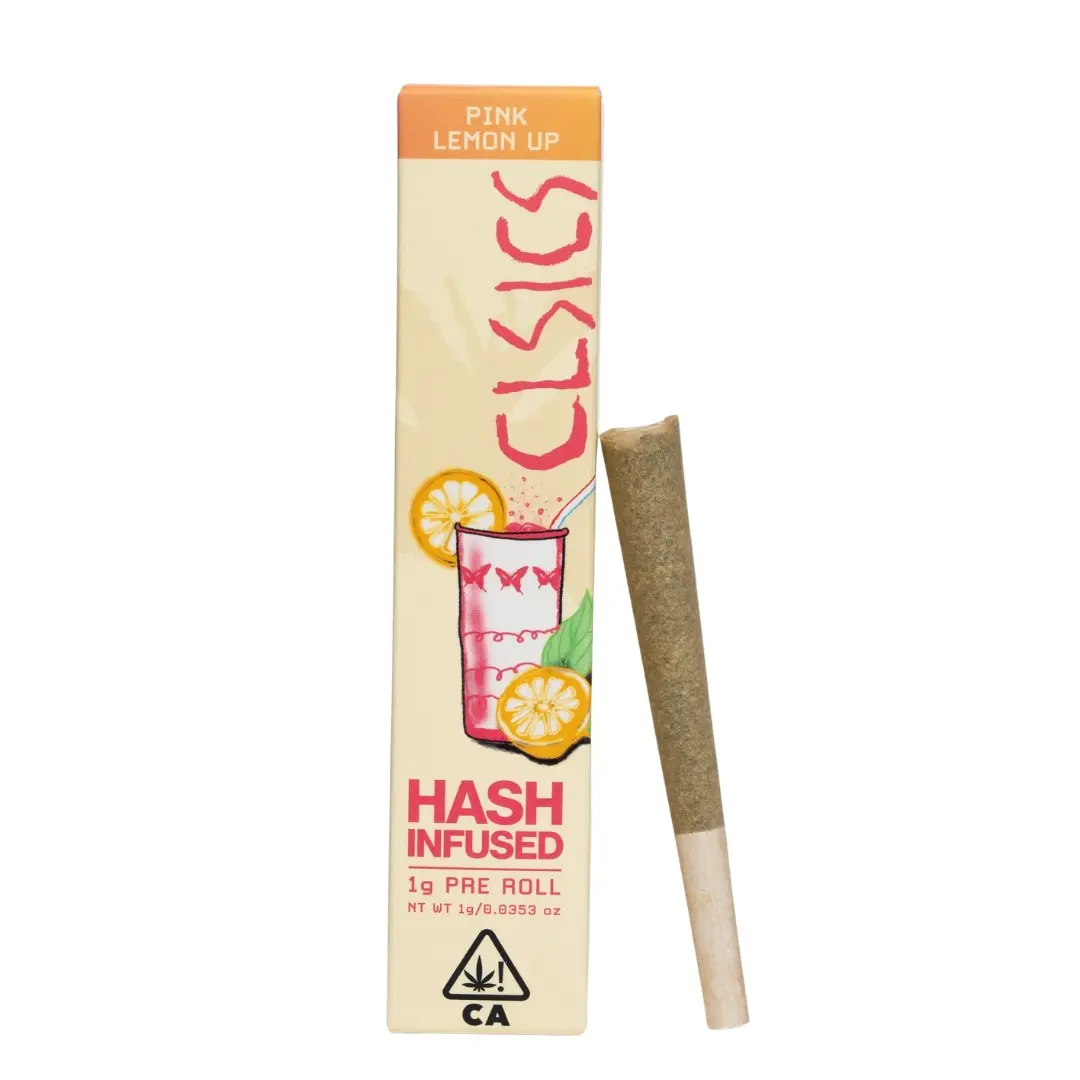 CLSICS Hash Infused Pre-roll Pink Lemon Up 1g