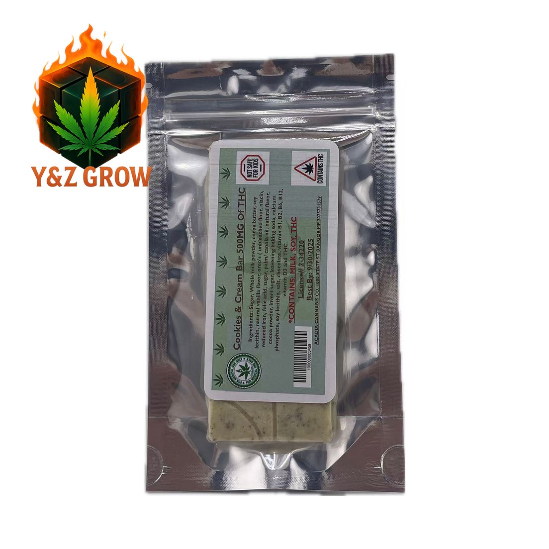 Acadia Cookies & Cream Bar 500 MG