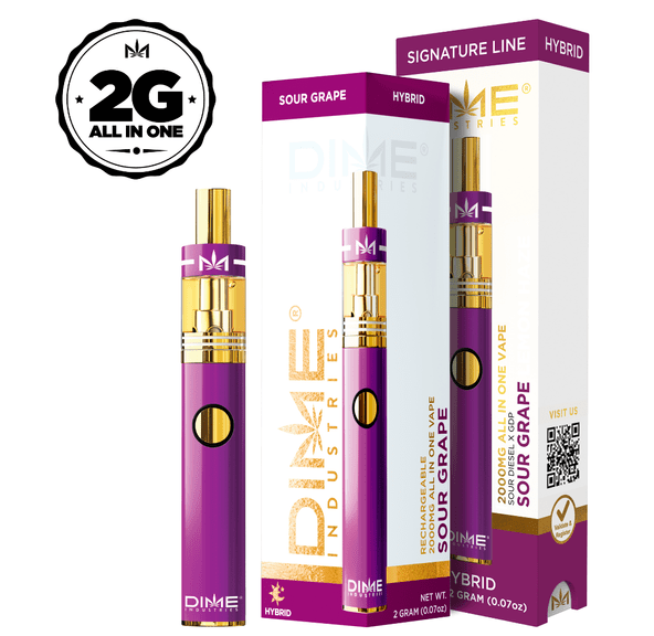 DIME SOUR GRAPE DISPOSABLE 2G