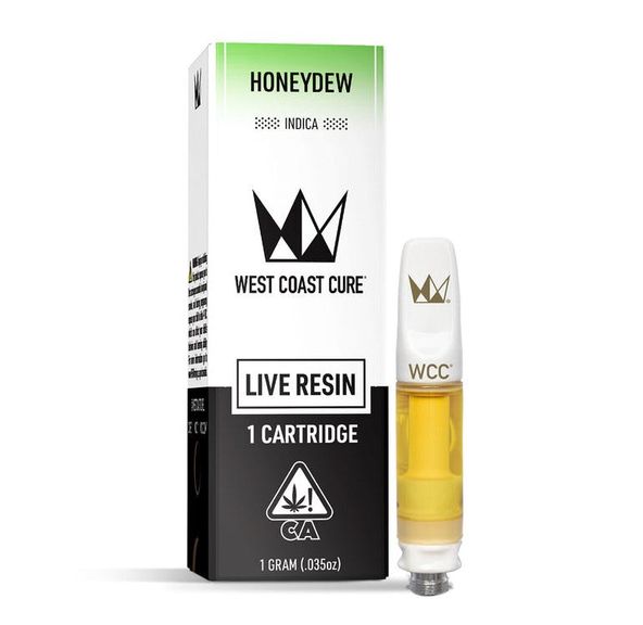 West Coast Cure - Honeydew Live Resin Cartridge - 1g 1g
