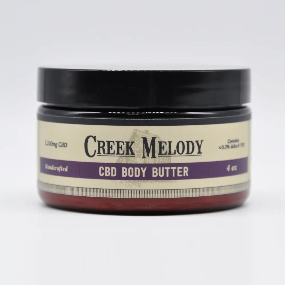 Creek Melody CBD Body Butter, 1200mg, 4oz