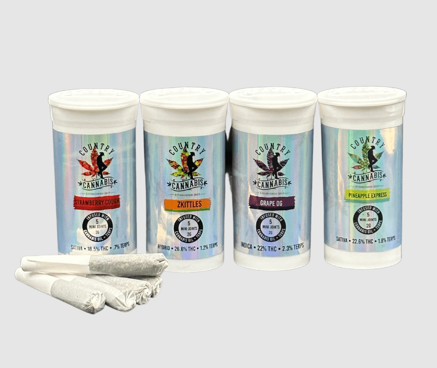 Country Cannabis 5pk Mini Joints - Strawberry Cough