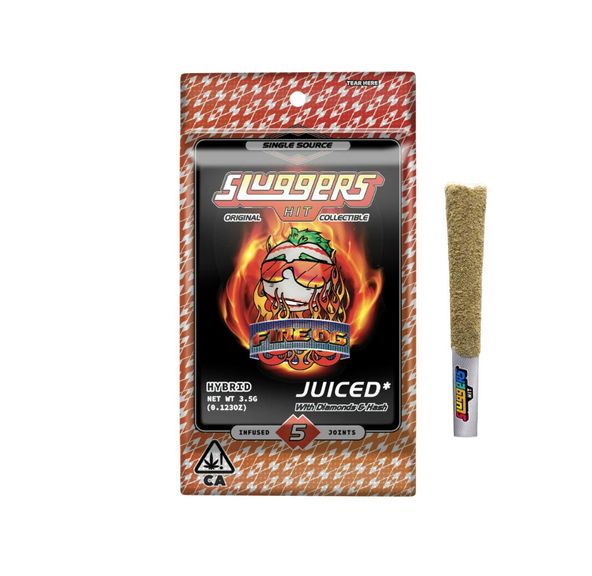 Sluggers Fire OG .7g Diamond Infused Preroll 5pk 37.2%