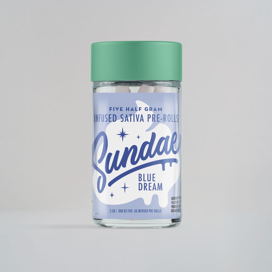 Sundae - Blue Dream 5pk Infused Pre Rolls 2.5g