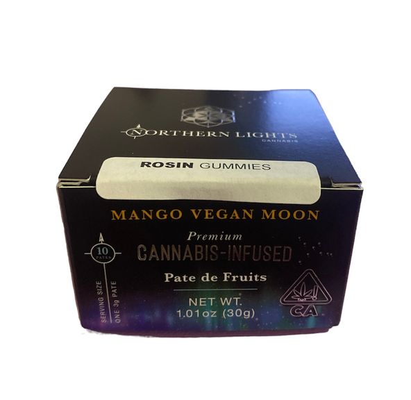 2. Northern Lights 100mg Vegan Rosin Gummies - Mango Moon (H)
