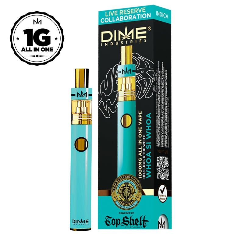 Dime x Top Shelf Disposable Whoa-Si-Whoa Live Reserve $36