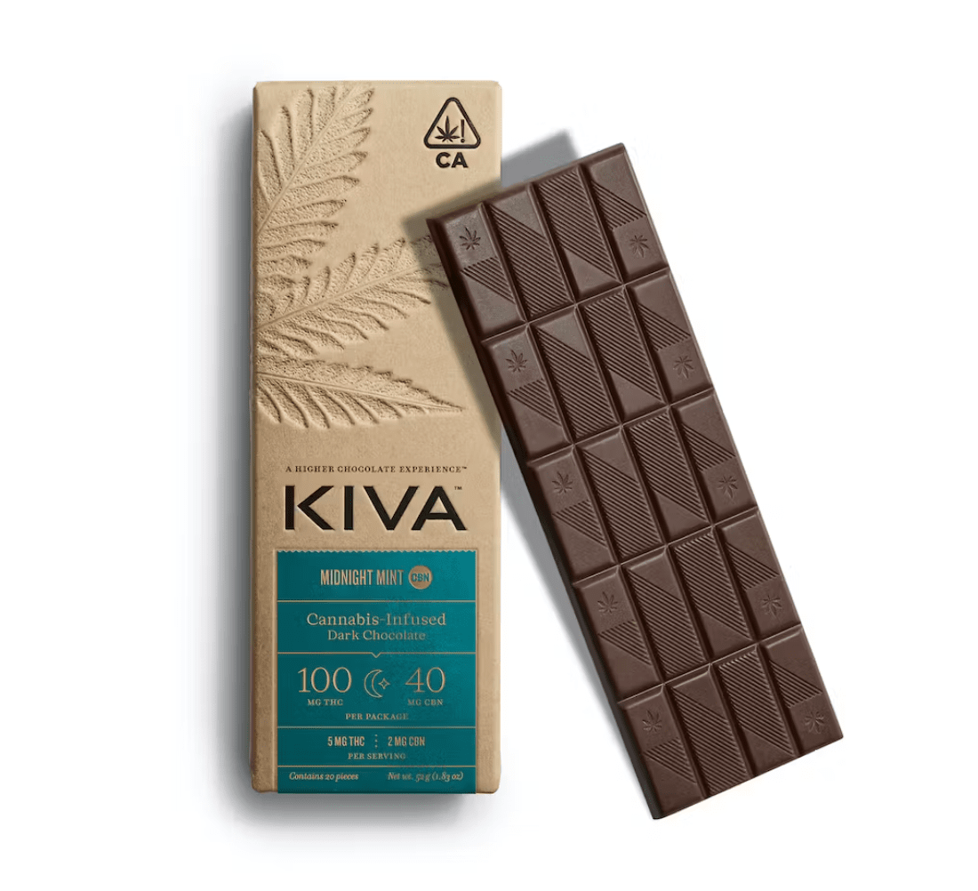 KIVA- DARK CHOCOLATE MIDNIGHT MINT 5:2