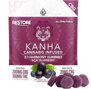 Kanha- CBG ACAI BLUEBERRY 2:1 GUMMIES