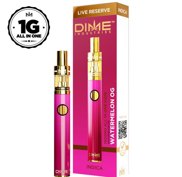 Dime Live Reserve - Watermelon OG - 1000mg All-in-One (Indica)