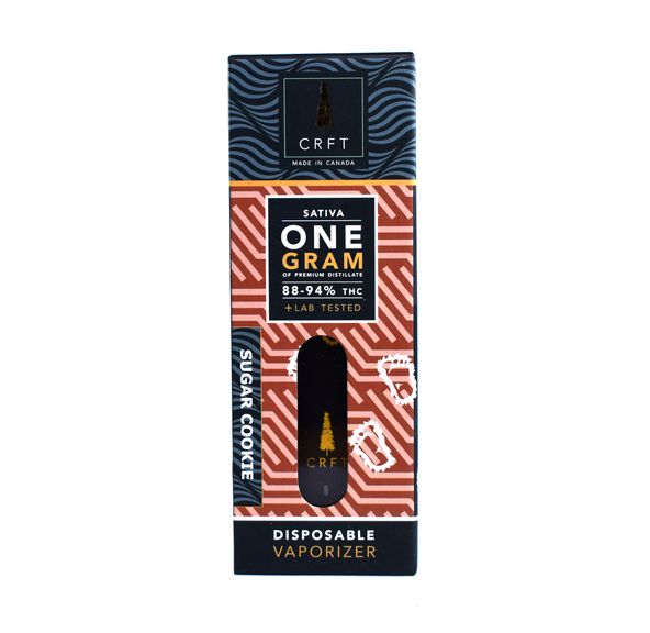 CRFT | Disposable Vaporizer | THC Distillate | Sugar Cookies | $60.00