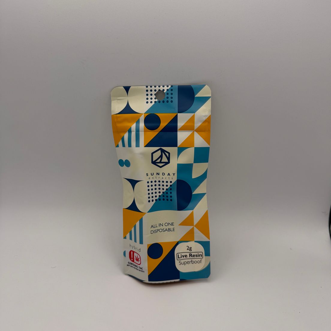 Sunday Extracts - Live Resin 2G Disposable - Superboof - Hybrid