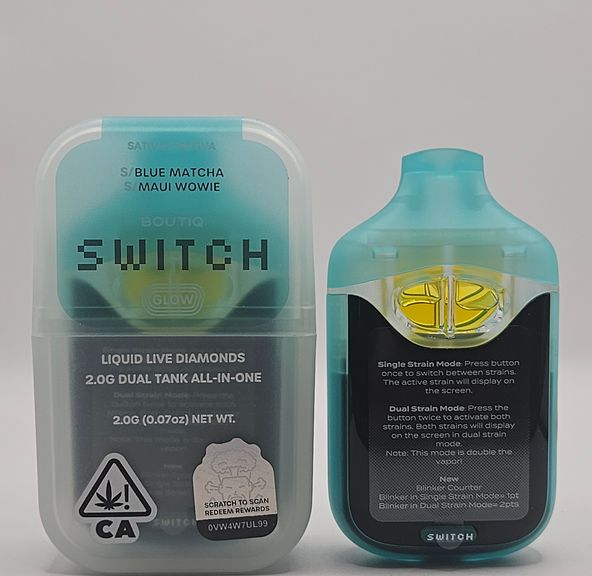 Boutiq Switch / Glow - Disposable - Blue Matcha x Maui Wowie - 2G