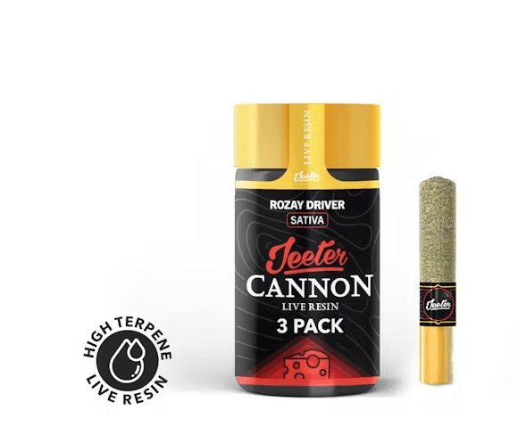Jeeter - Cannon Live Resin - 3 Pack - Rozay Driver