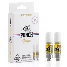 Punch Edibles & Extracts- Ice Cream Cake Live Rosin 2PK Cartridges 1g (H)