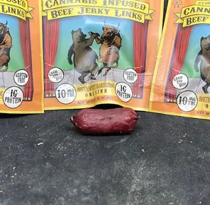 BBQ HABANERO CANNABIS INFUSED BEEF JERKY LINKS