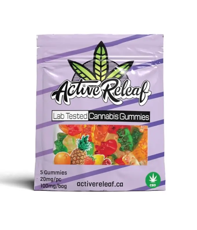 Cherry 100mg CBD Gummies by Active Releaf