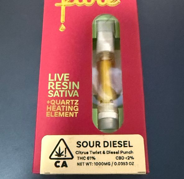 Pure- Lemon Sorbet Live Resin Cartridge 1g (S)
